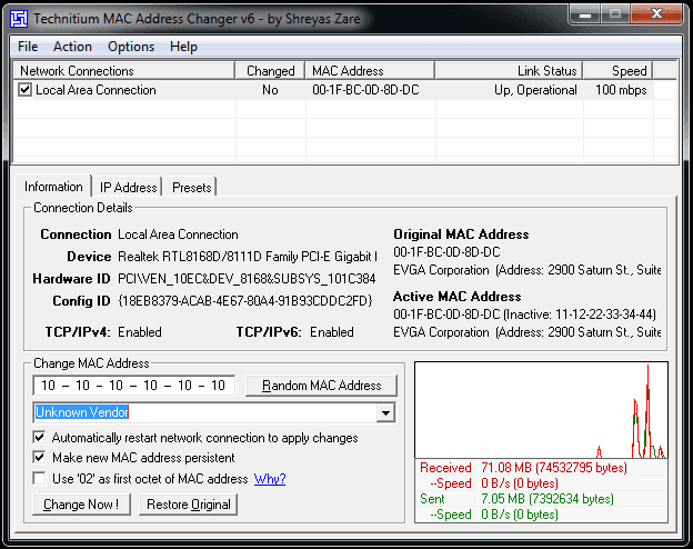 Cara Ganti MAC Address