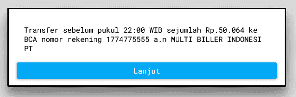 Contoh nominal unik deposit